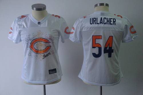 Bears #54 Brian Urlacher White 2011 Women's Fem Fan Stitched NFL Jersey